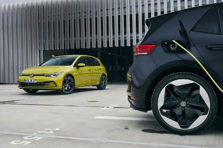 VW Golf gegen VW ID.3 