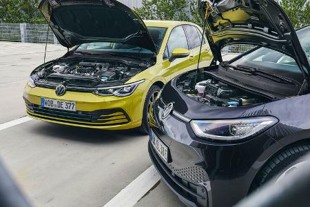 VW Golf gegen VW ID.3 