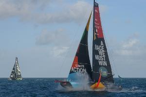 Erste Etappe des Ocean Race: Herrmann-Team auf Rang drei