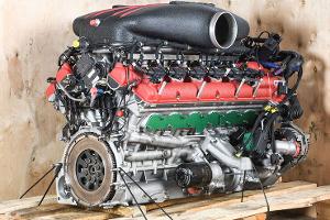 Ferrari FXX Engine in crate