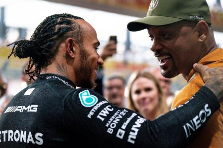 Auftritt bei der Formel 1: Will Smith hat Lewis Hamilton angefeuert