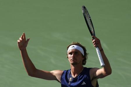 Harter Kampf: Zverev in Indian Wells nun gegen Medwedew