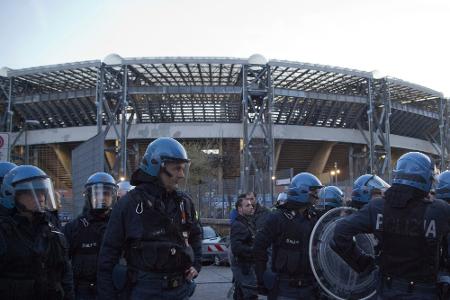 1000 Polizisten bei Länderspiel in Neapel im Einsatz