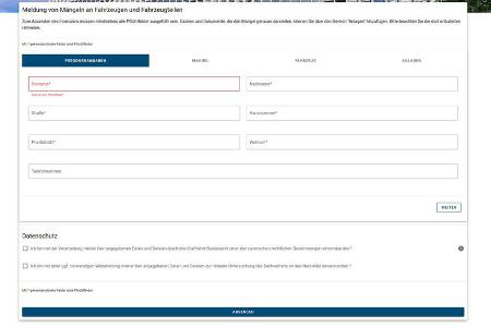 Kraftfahrtbundesamt (KBA) Mangel-Melder