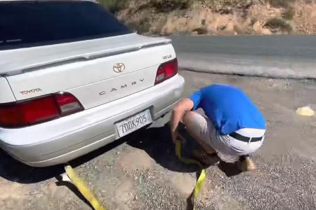 10/2021_Tesla Rekuperation durch Abschleppen