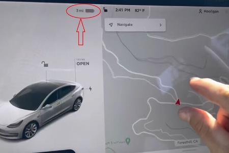 10/2021_Tesla Rekuperation durch Abschleppen