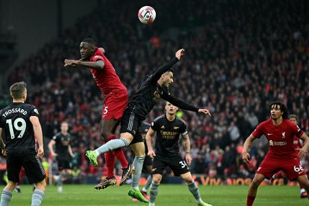 Zwei-Tore-Führung verspielt: Arsenal mit Remis in Liverpool