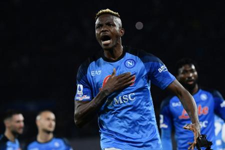 Nach Hinspiel-Niederlage: Neapel hofft auf Osimhen-Rückkehr