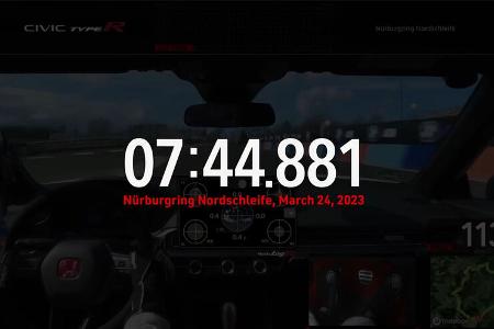 Honda Civic Type R - Nordschleifen-Rekordfahrt 2023