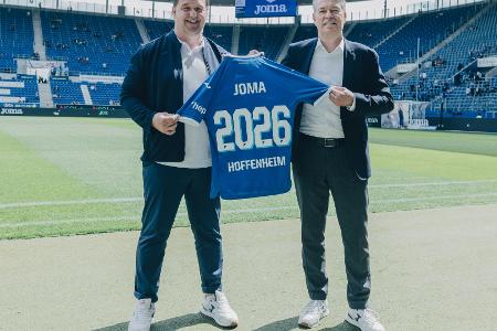 Hoffenheim verlängert mit Ausrüster Joma