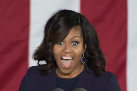 Michelle Obama geht unter die Rockstars