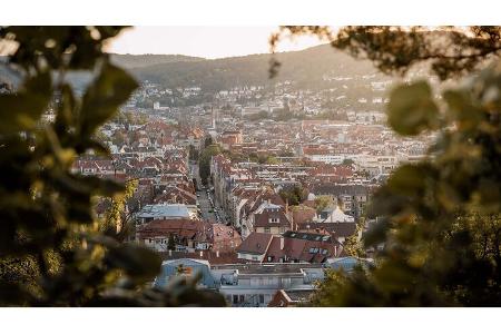 High Angle View Of Buildings In Town