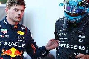 "Furchtbar!" Verstappen scherzt über Beziehung zu Russell