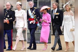 Krönung in London: Royale Damen wählen unifarbene Looks
