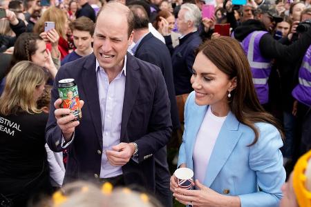 Vor Krönungskonzert: Kate und William besuchen Straßenfest in Windsor