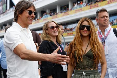 Tom Cruise und Shakira beim Formel-1-Grand-Prix in Miami