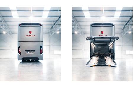 Dembell Large mit Pkw-Garage, Heckansicht