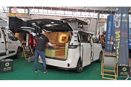 Heckansicht, Heckklappe, Campervan-Ausbau, Volkswagen, Elektro-Bulli