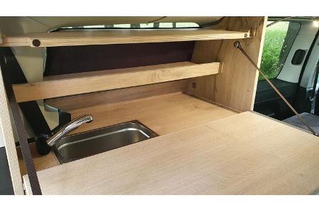 Natürliche Reisemobile Caddy Waschbecken