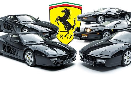Ferrari Testarossa Sammlung Auktion Versteigerung Collage