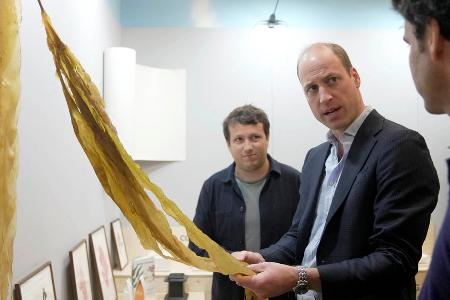Prinz William besucht Startup-Firma für nachhaltige Verpackungen
