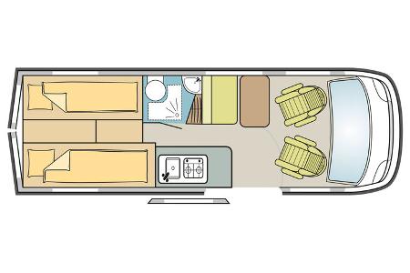 Campingbusse mit Bad 