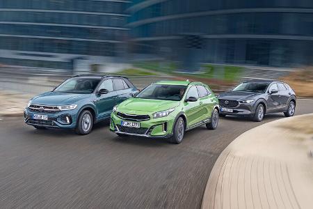 Kia XCeed, Mazda CX-30, VW T-Roc
