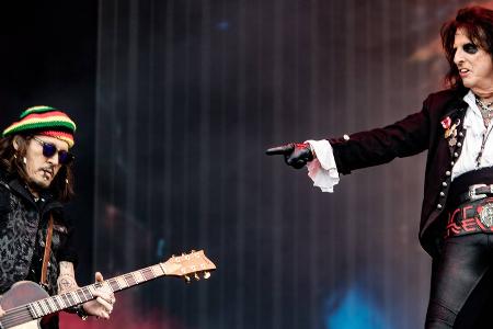 Festival-Auftritt: Johnny Depp und Alice Cooper begeistern ihre Fans