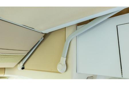 Hubbett hochgeklappt, Technik