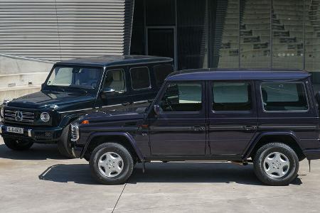 Mercedes 500 GE (1993) G500 (2023) G-Klasse alt neu