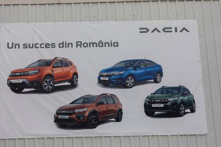 Dacia RumŠnien - Hauptquartier in Bukarest und Werk in Mioveni/Pitesti 