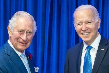 Joe Biden besucht König Charles auf Schloss Windsor