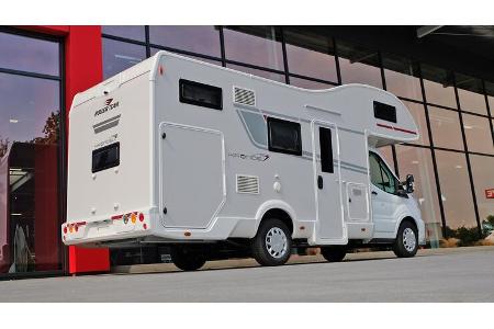 Seitansicht, Heck, Alkoven, Roller Team