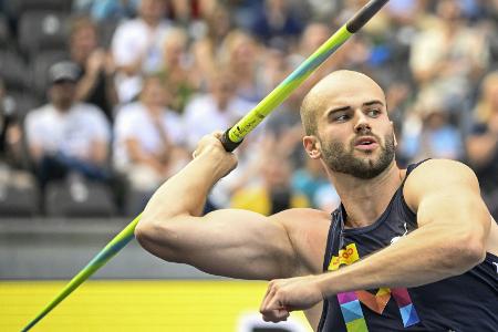 Speerwerfer Weber deklassiert Konkurrenz