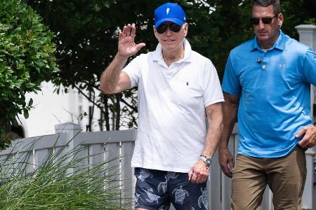 US-Präsident Joe Biden genießt eine sommerliche Auszeit am Strand