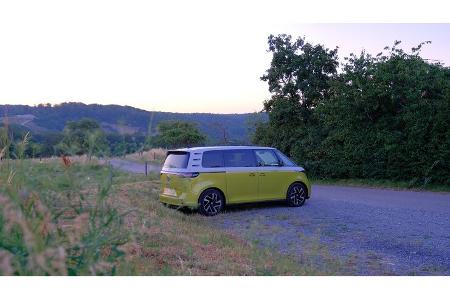 Seitansicht, Parkplatz, Natur, Elektrovan