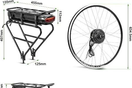 YOSE POWER Ebike Kit 250W 28? Frontmotor
