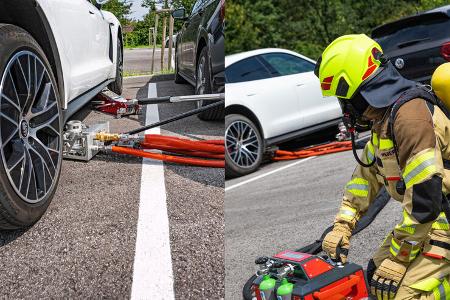 Rosenbauer Feuerwehr Akku-Loeschsystem