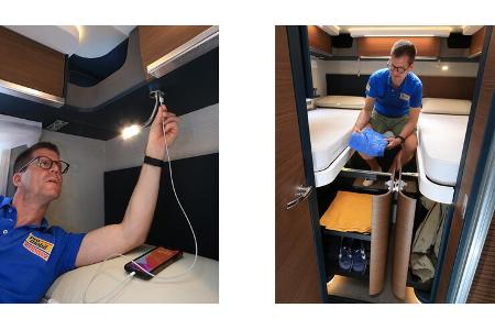 Licht am Bett, Stauraum