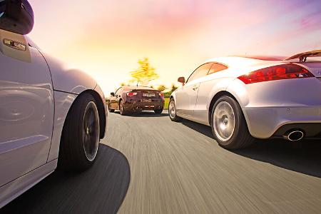 Audi TT, Peugeot RCZ, Subaru BRZ, Heckansicht