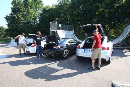 Audi TT, Peugeot RCZ, Subaru BRZ, Heckklappe