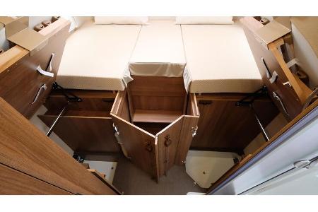 Kleiderschrank, Stauraum, Fußende, Bett