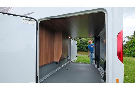 Heckgarage, Heckklappe, Stauraum