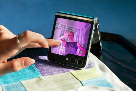 Galaxy Z Flip 5 auf der Samsung Unpacked 2023 Product Experience in Seoul