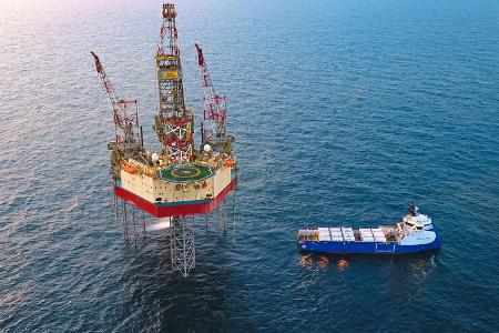 Projekt Greensand mit Frachter