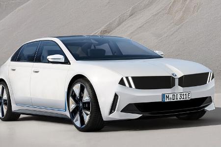 BMW Neue Klasse Elektro-Limousine 2025 Retusche Rendering