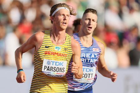 Nach Sturz: Parsons ohne Chance auf das Finale über 5000 m