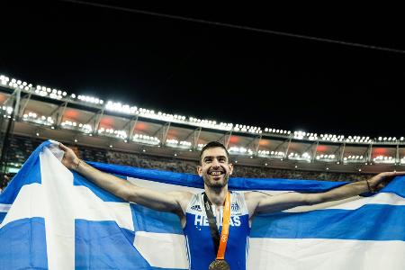 Tentoglou fliegt im Weitsprung-Krimi zu Gold