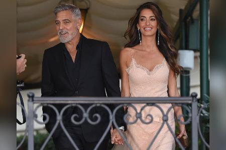 George Clooney in Venedig: Doch alle Augen sind auf Amal gerichtet