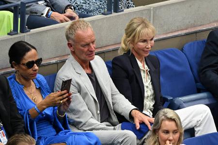 Sting kam in Begleitung seiner Frau Trudie Styler